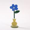 Creative Flower Acrylic Card Holder Memo Clips Cute Photocards Holder Display Stand Korean Stationery Office Desk Organizer