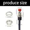 12Pcs Push Button Switches with Prewired Design 7mm Diameter 220V 3A Touch Sensitive for Relays and Industrial Control