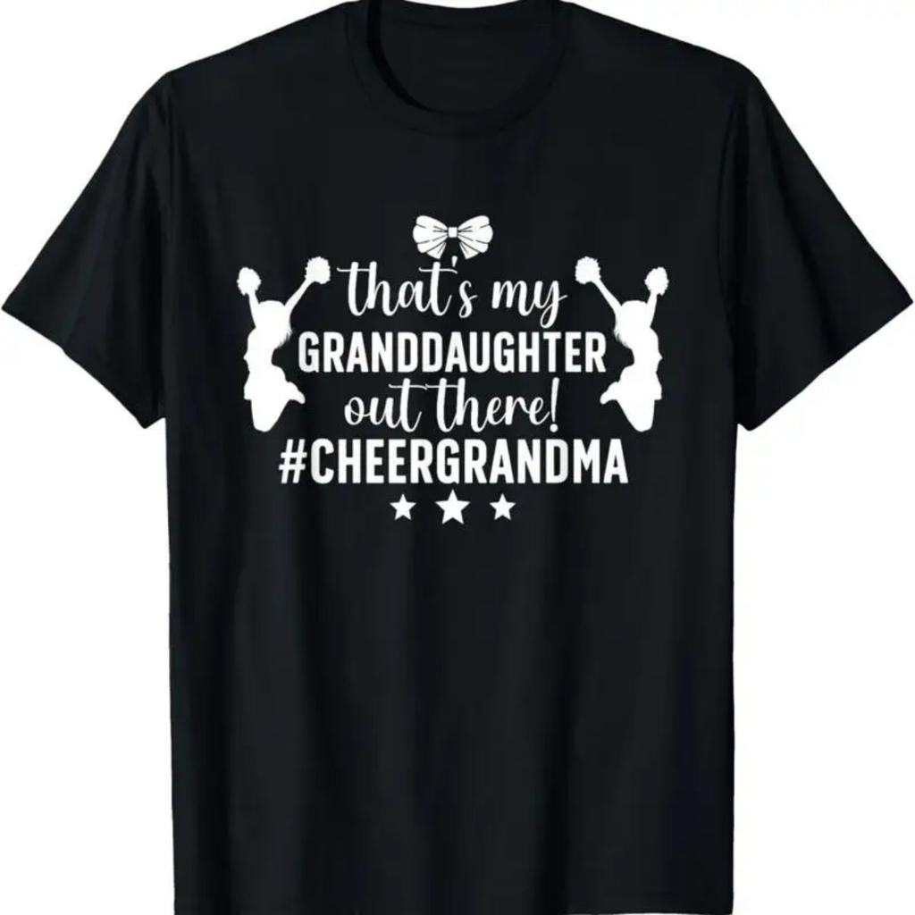 My Granddaughter Cheer Grandma Cheerleading Grandmother T Shirt