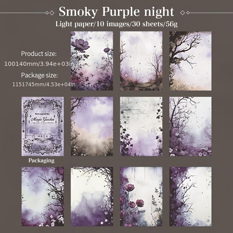 

30 PCs Vintage INS Decorative Paper DIY Diary Album Scrapbooking Material Background Paper Hand Made Junk Journal Supplies