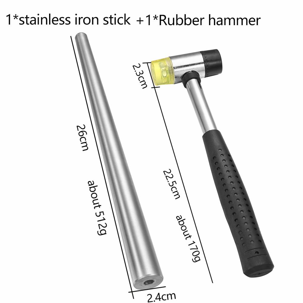 10 Style Finger Sizes Measuring Equipment Metal Stick Ring Sizer Ring Stick Enlarger Mandrel Gauge Tools Set For Jewelry Making