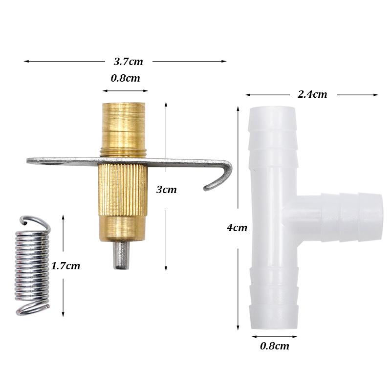 10Pcs Automatic Rabbit Nipples Drinker, Animal Water Feeding Tools, Rabbit Bunny Pet Rodents Drinking Fountains Nipple Tools