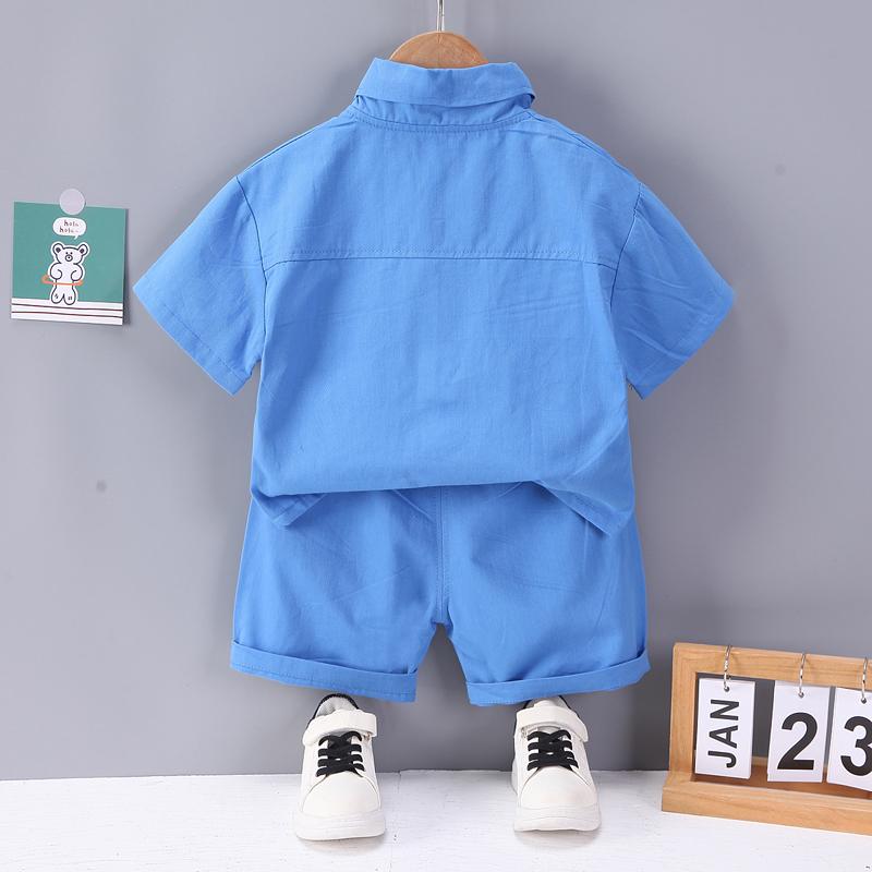 Children's Boys Shirt Shorts 2Pcs/Sets Summer Baby Clothes Suit Infant Outfits Toddler Casual Cotton Costume Kids Tracksuits
