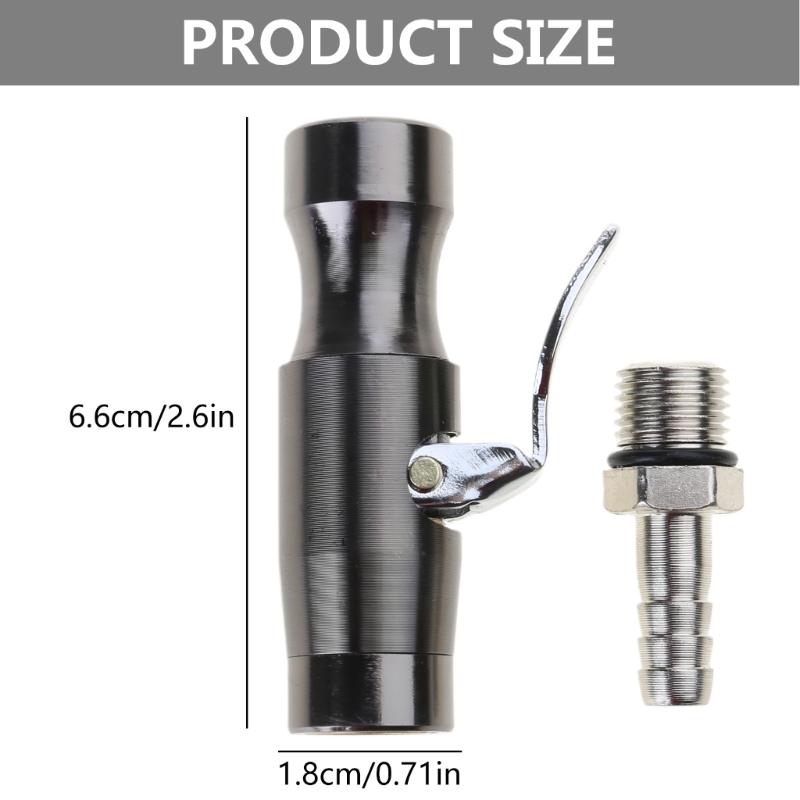 Self Locking Tire Inflator Chuck Double Teeth Air Chuck Efficient Tire Inflator Chuck Simple Installation for Car