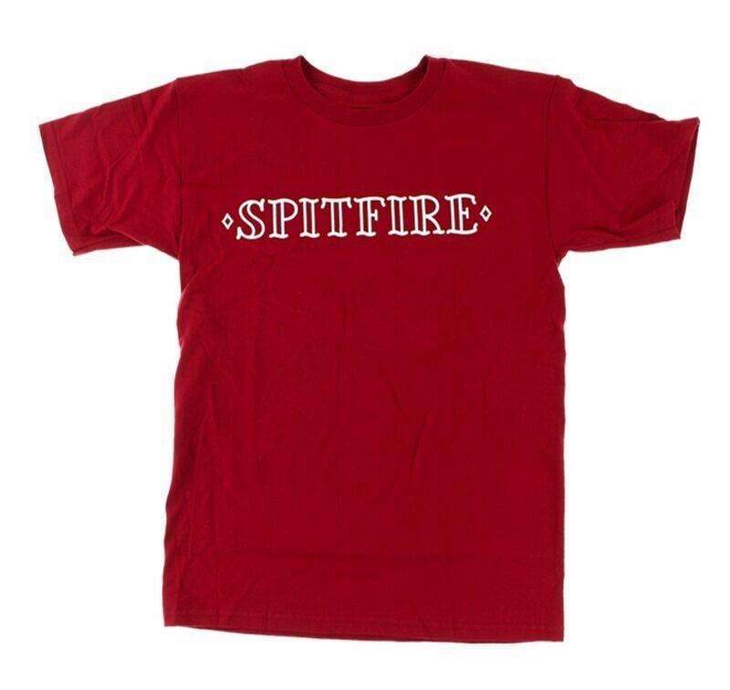 Spitfire Wheels LIFER Skateboard T Shirt CARDINAL RED Unisex T-Shirt XXXL