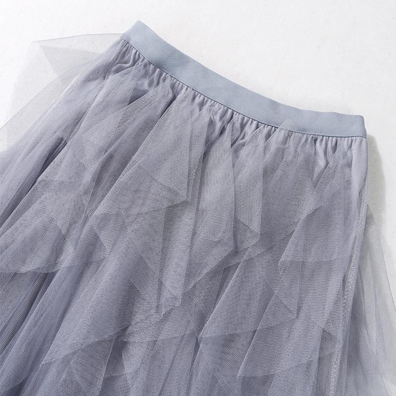 Women's Irregular Mesh Skirt - Multi-Layered Puffy Long Cake Skirt for Spring/Summer 2023: Super Fairy Style Dress