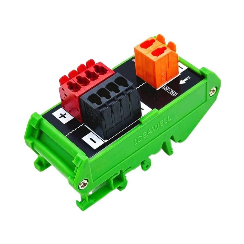 1 Input 4/6/8 Output Power Distribution Box DIN Rail Mount Terminal Block 99V/220V 20A Distribution Box for DC AC Power Supply
