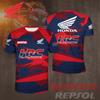 T-shirt de course HRC Team Honda 25-26 pour passionnés de moto Respirant Évacuant la transpiration Vêtement de sport d'été pour le cyclisme pour hommes