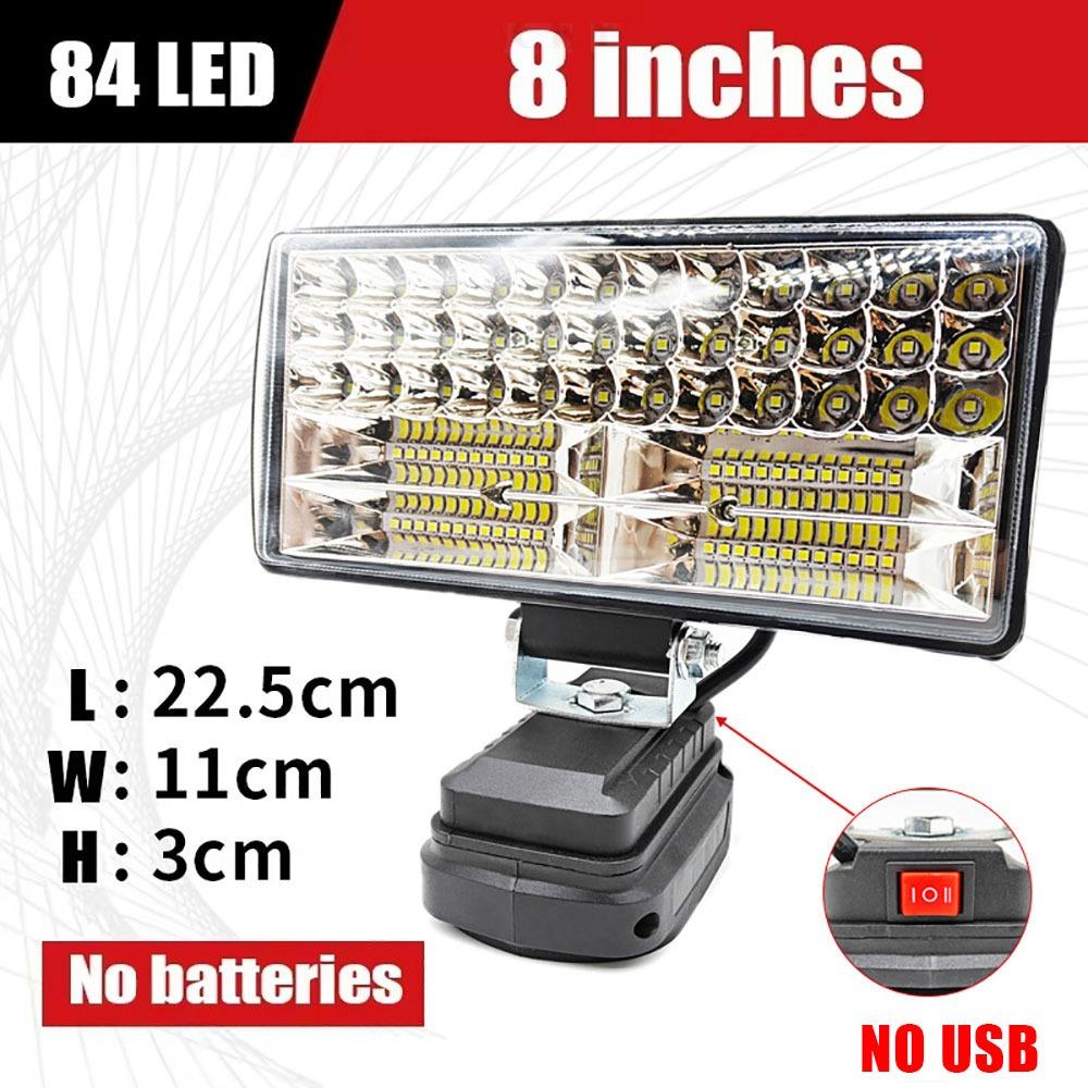 1Pcs Portable Working Spotlights 3/4/5/7/8Inch Fishing Light Led Light  Fit for Makita 18V Battery