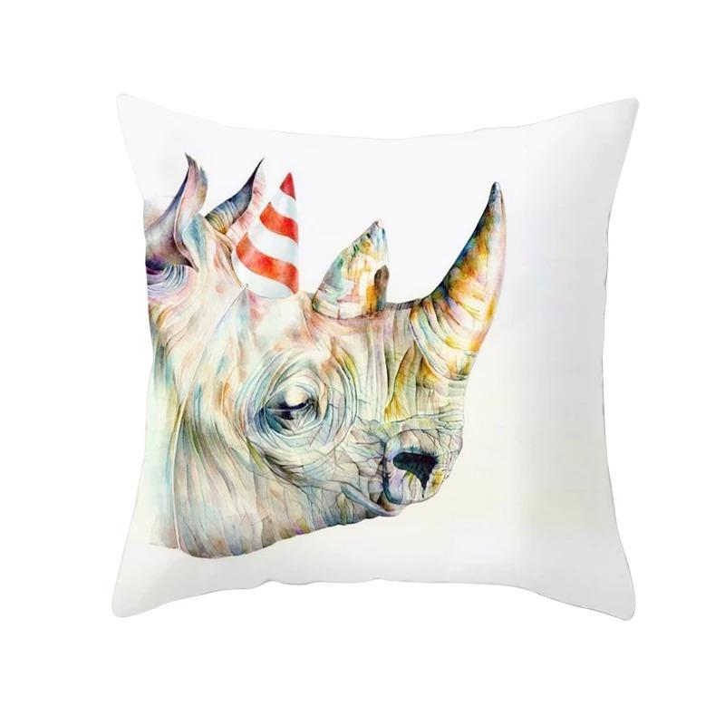 Colorful Giraffe Zebra Pillowcase Car Ornaments Office Living Room Home Pillowcase