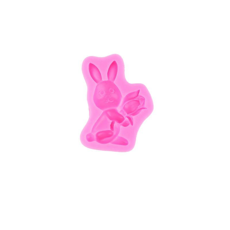 Easter Bunny Carrot Silicone Mold Chocolate Cupcake Baking Fondant Cakes Decorating Tool Themed Party Rabbit Cute Decor Supplies