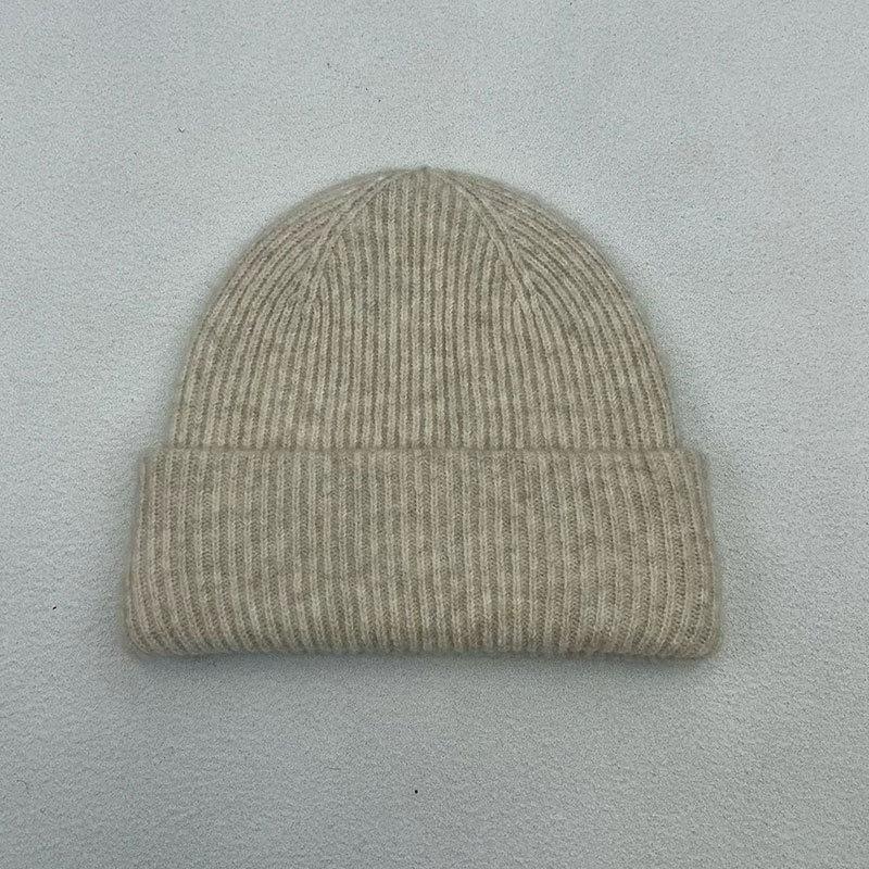 Melon Hat Men's Trend Autumn and Winter Wool Hat Student Fashion Flanged Yuppie Cold Hat Women's Brimless Knitted Hat