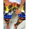 Hawaiianische Badehose 3D-Nähte Gedruckte Strandshorts Schnelltrocknende Outdoor-Freizeit-Sportshorts Badebekleidung Kurz