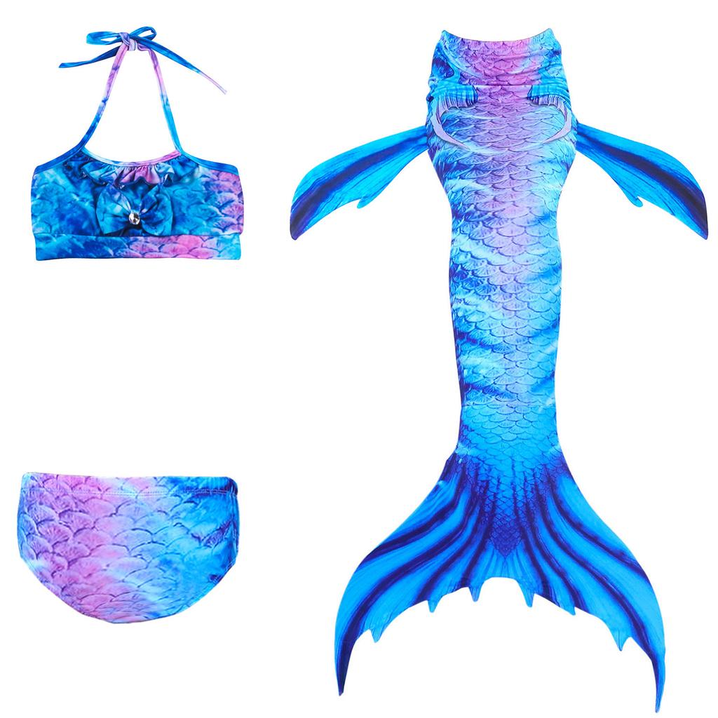 Ghnatygren three-piece mermaid swimsuit children's swimsuit bikini European and American hot spring swimsuit swimsuit