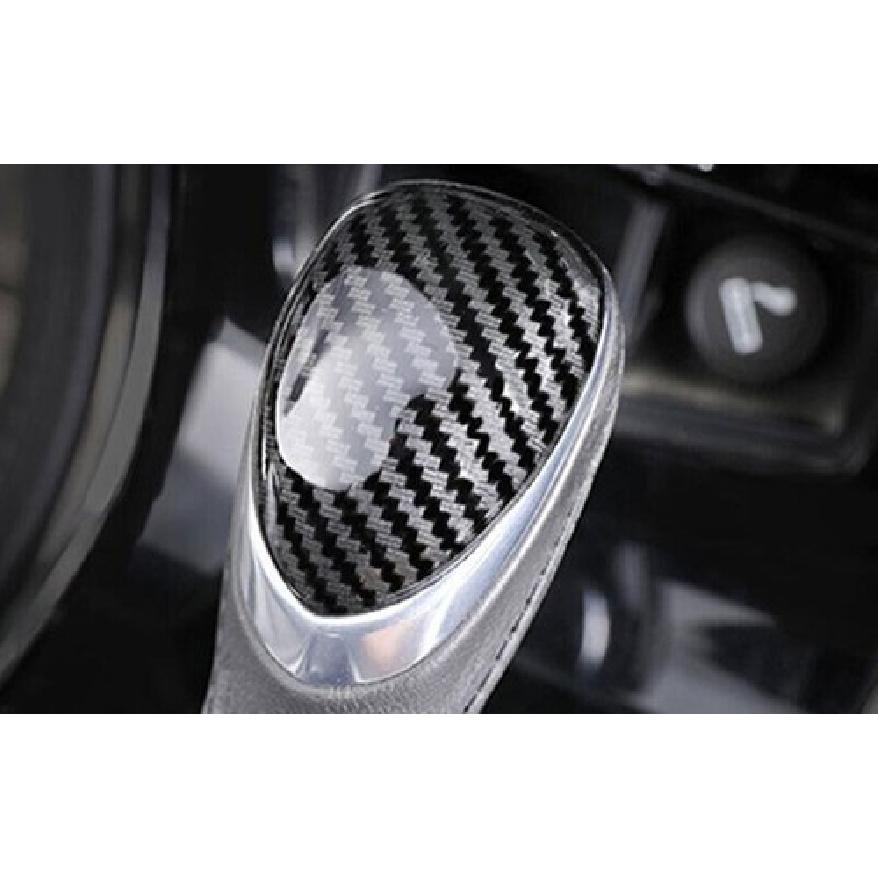 Gear Shift Knob Trim 2013~ Fit For Cadillac XTS Central Console Carbon Fiber