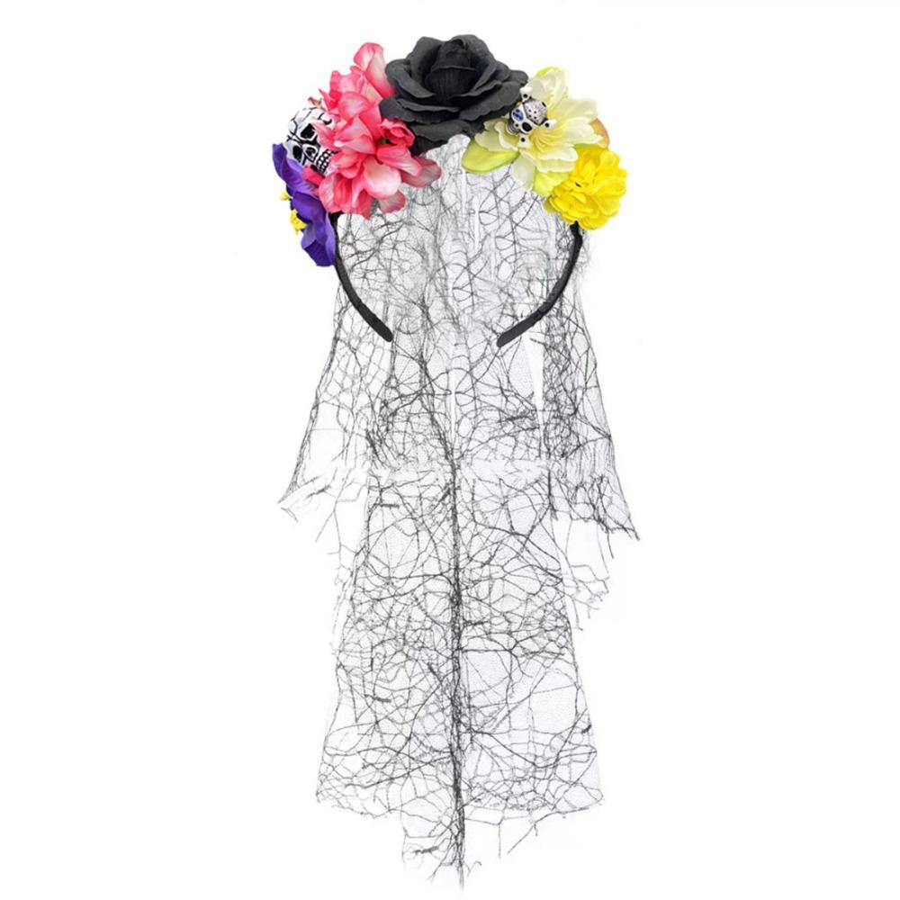 Lace Veil Halloween Veil Headband Halloween Costume Party Headpiece  Hair Accessories