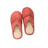 Unisex Non-slip Plush Corduroy Slippers with Bow, Warm Cotton Fleece Lining for Autumn and Winter