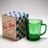 Forest Green Fire-King D-Handle Mug,