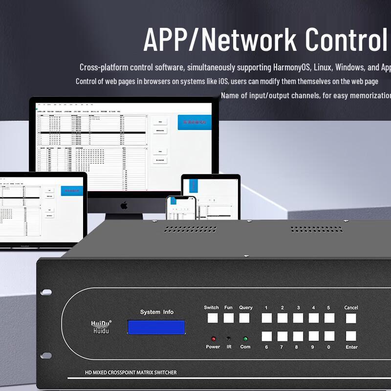 HuiDu Modular HDMI Hybrid Matrix Switcher (CN Version)