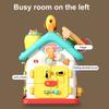 Toddler Six-sided Busy House with LED Light Fine Motor Skills Multi-functional Kids Sensory