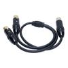 XLR Y Splitter Cable 3 Pin Double XLR Female to Female Balanced Microphone Adapter Cable for Mixer 0