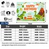 Multicolor Gifts Dinosaur Birthday Party Backdrop, Polyester Banner for Photo Background & Decor