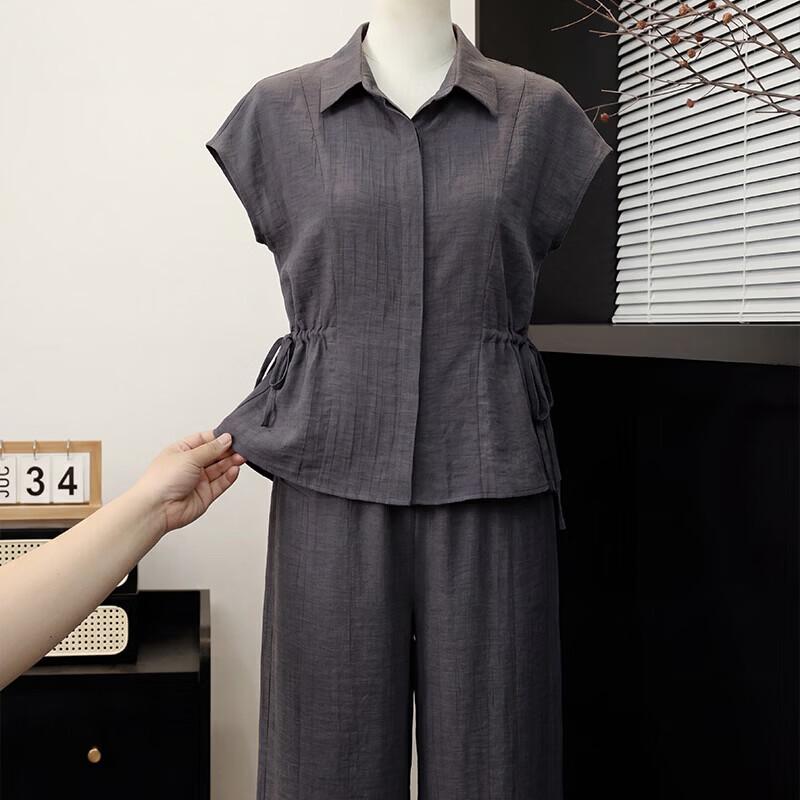 Xuexi Elegant Women s Summer Short Sleeve T-shirt Set XL (105-120 jin)