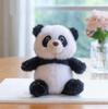 Panda Hoodie Doll Keychain - Plush Toy with Logo