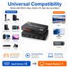 HDMI-Switch 5-Port 4K UHD HDMI-Selektor mit kabelloser Fernbedienung 10,2 Gbit/s Hochgeschwindigkeitsübertragung mit PS5 Xbox Blu-ray