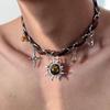 Starburst Double Layer Men's Necklace: Trendy, Light Luxury Hip Hop Style, Unisex Clavicle Chain
