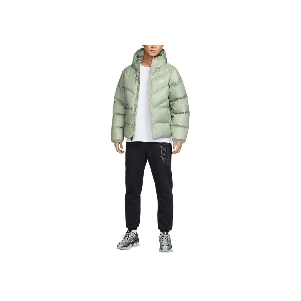 Nike Kurtka puchowa męska Windrunner Therma-Fit Adv Wodoodporna Tkana Luźny krój Z kapturem Ciepła Zapinana na zamek Długi rękaw jackets HQ7791-370
