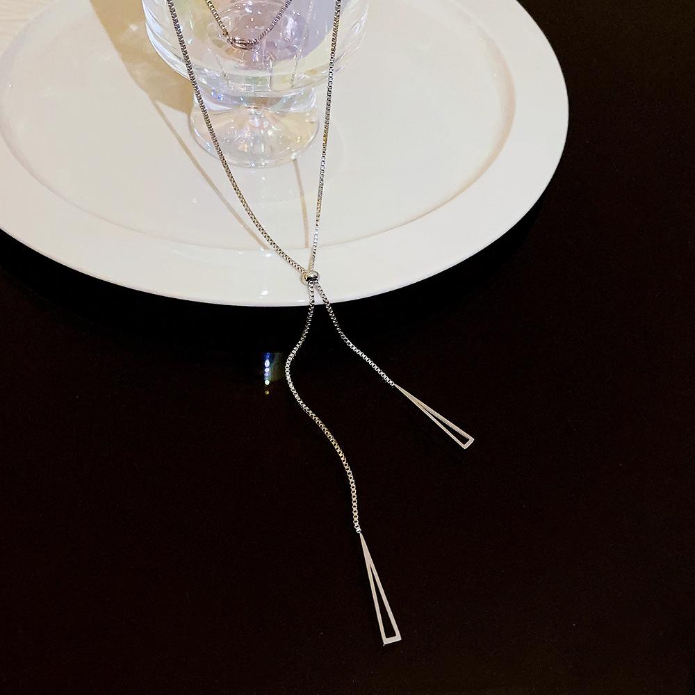 Elegant Titanium Steel Necklace: Chic, Durable, Non-Fading Design for Women
