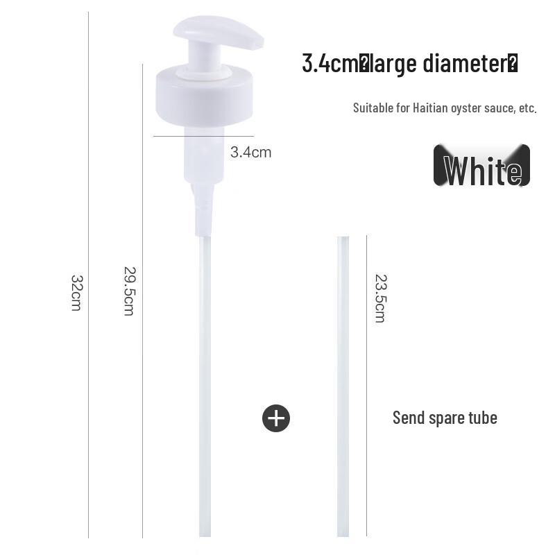 Набор из 5 пластиковых дозаторов-помп Changbaosen для бутылок с устричным соусом
