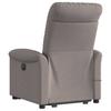 Electric Massage Recliner with Rising Function Taupe Fabric