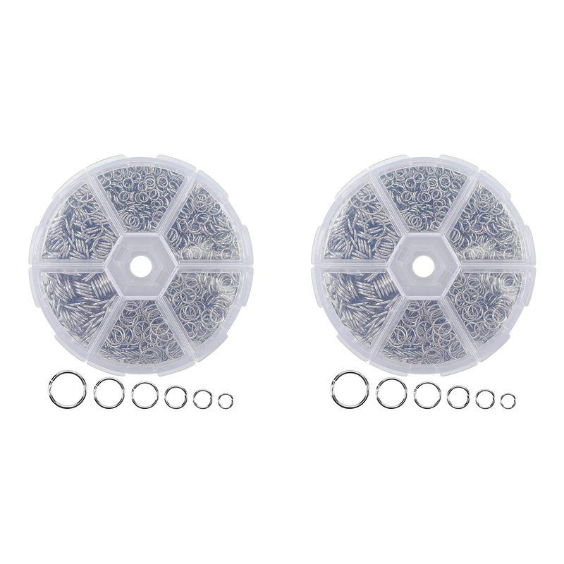

A60z2780pcs O Ring Connectors Metal Open Jump Rings Set Metal Jump Rings For Jewelry Making Connectors,Silvermay срібний