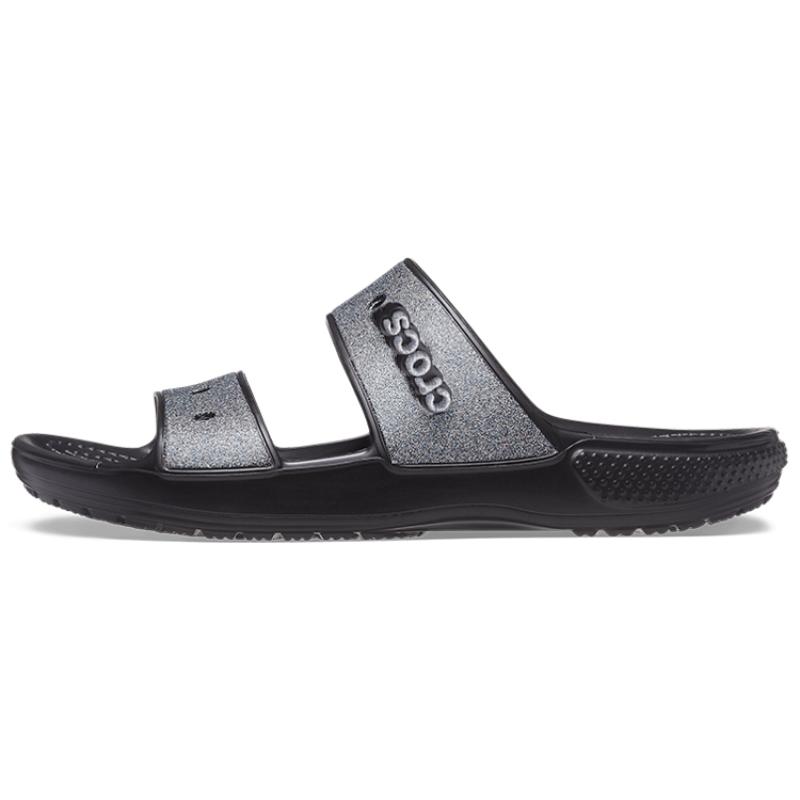 

Crocs Comfortable and Versatile Clog Classic Glitter Ii Sandal Slippers Black 39-40