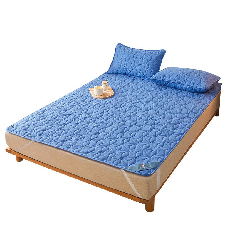 

1шт покрывало односпальная/двуспальная кровать толстая четырехсезонная домашняя утварь водонепроницаемый матрас наматрасник 99x190cm синий