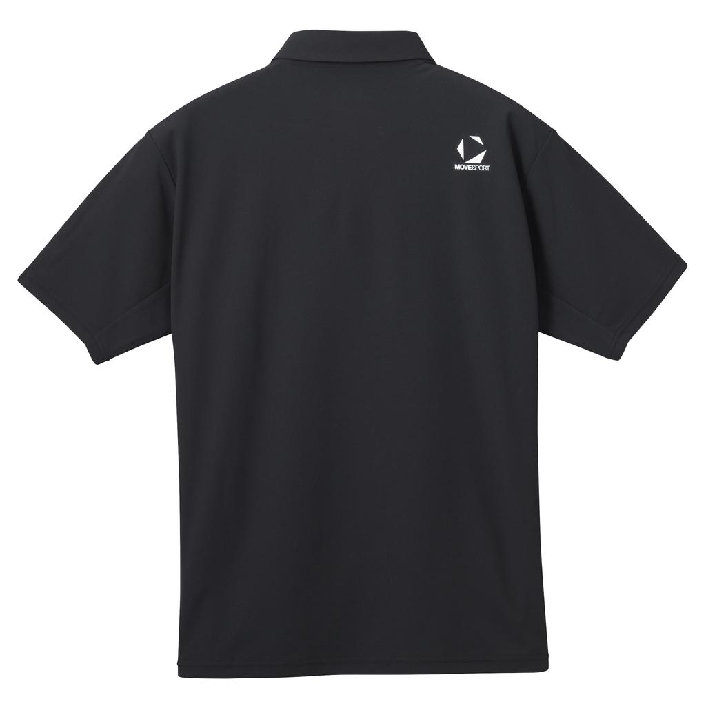 Move Sports Short Sleeve Polo UV Training BK00 Men's Shirt, DESCENTE, Protection, Sweat-Wicking, Quick-Drying, Stretch, Sunscreen, Shirt, (ST5SHSZ1MB)