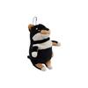 Shinada Global Mochi Series Mochi Dog Black Shiba Inu (mini) 7 x 5 x 14cm Plush Dog Animal MOIN-0088B