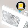 Socket Ceiling Fan Double-Head 3-Speed Dimmable Small Ceiling Fans With Lights Bulb For Bedroom Kitchen Home Office Apartment