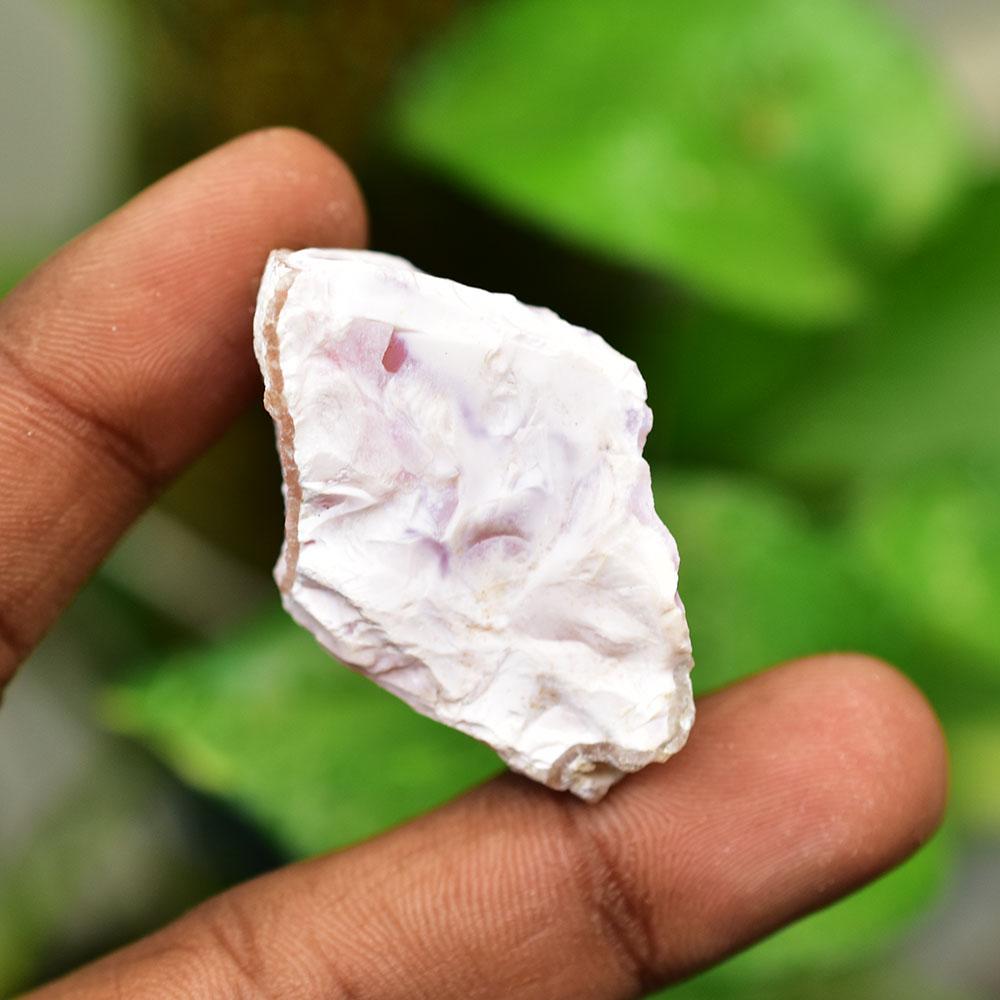 Natural Pink Opal Loose Gemstone Unique 61 ct Uncut Rough October Birthstone for Gem Collections