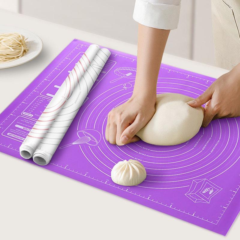 30X40CM 45x60CM Pad Kneading Pad With Scale Meter Pastry Fondant Mat Kitchen Baking Special Silicone Mat