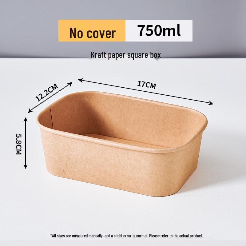 Kraft Paper Disposable Food Containers
