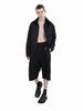 Chaenseseunoi Side Pleat Wide Fit Bermuda Pants Black/M251Pt05Bk