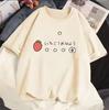 2026 Strawberry Girl Short Sleeved T Shirt Summer Women White Loose T-shirts Harajuku Kawaii Female Tops Y2k Clothes