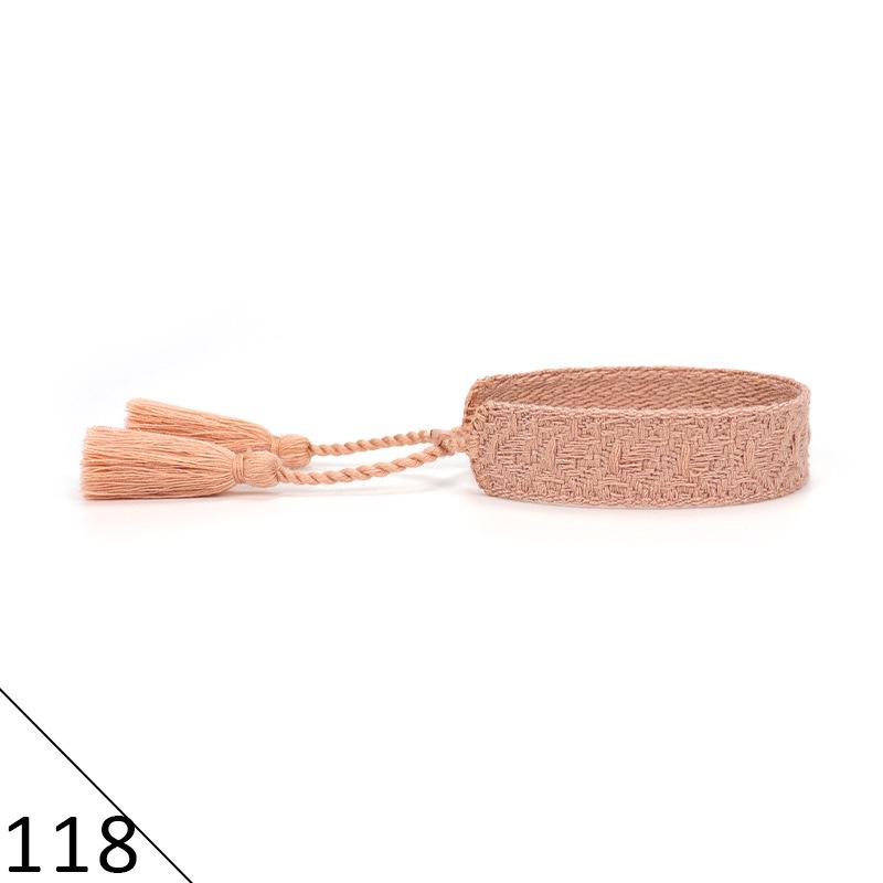Ethnic Style Hand-Woven Polyester Tassel Bracelet