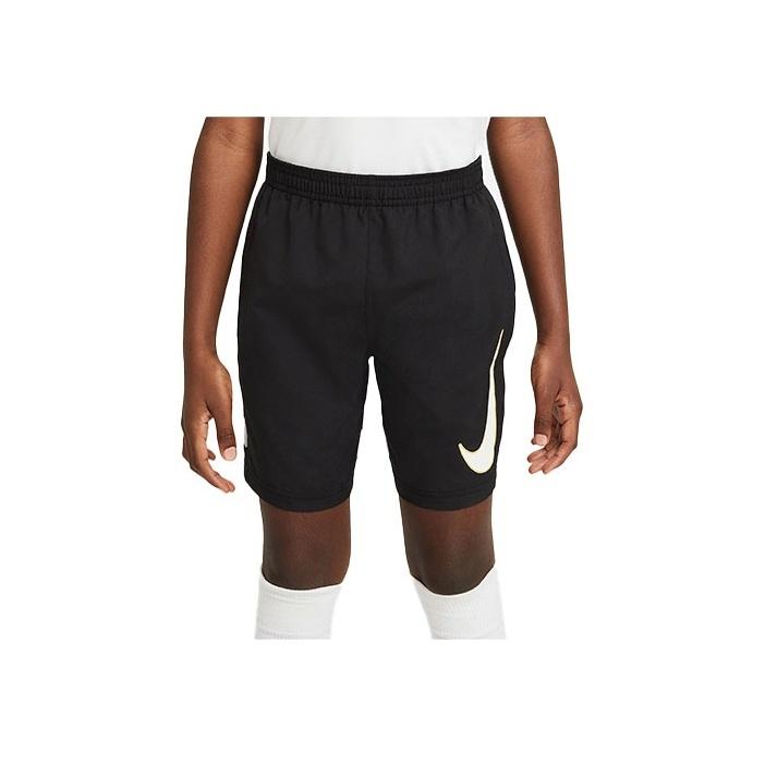 Nike Breathable Color Block Printed Soccer Shorts Kids Shorts Black CV1469-013