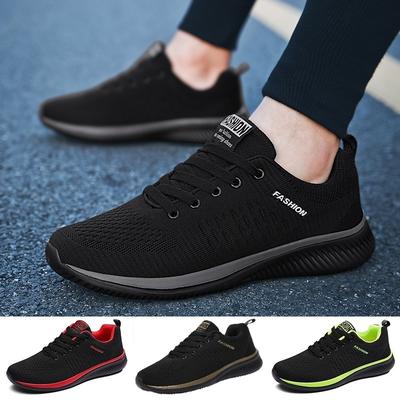 Men Shoes Lace-up Men Casual Shoes Lightweight Breathable Sneakers Men Running Shoes