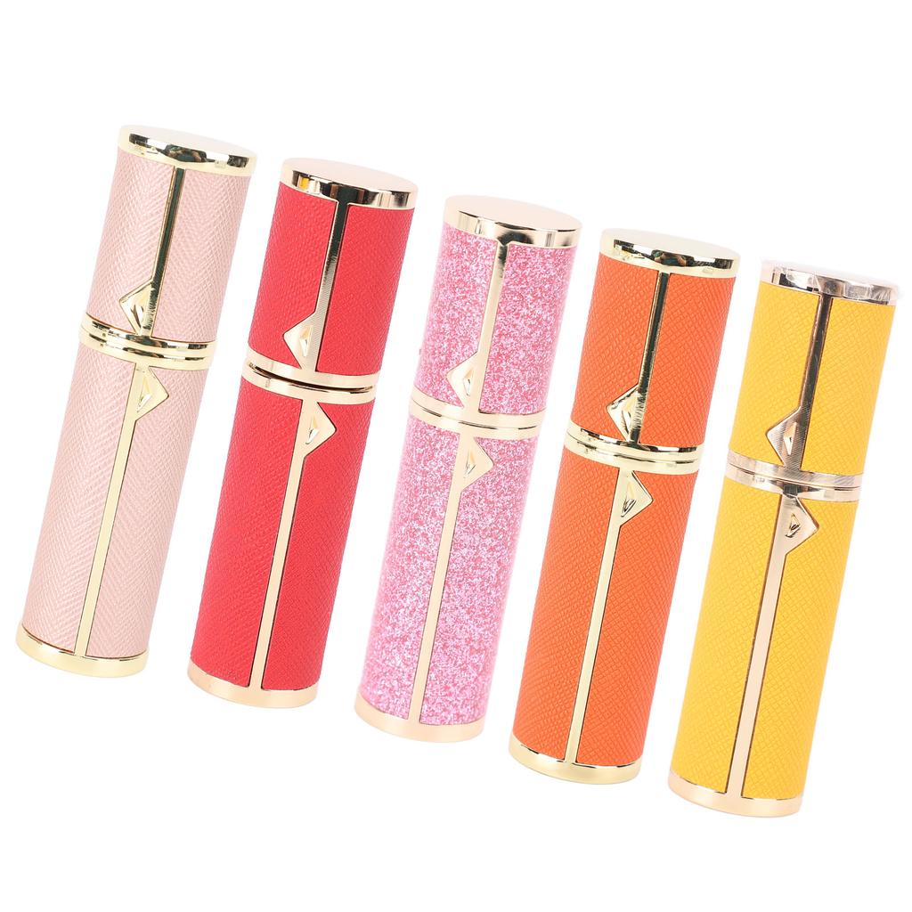5ml Perfume Atomizer PU Leather Perfume Refillable Bottle Miniature Portable Spray Bottle for Travel