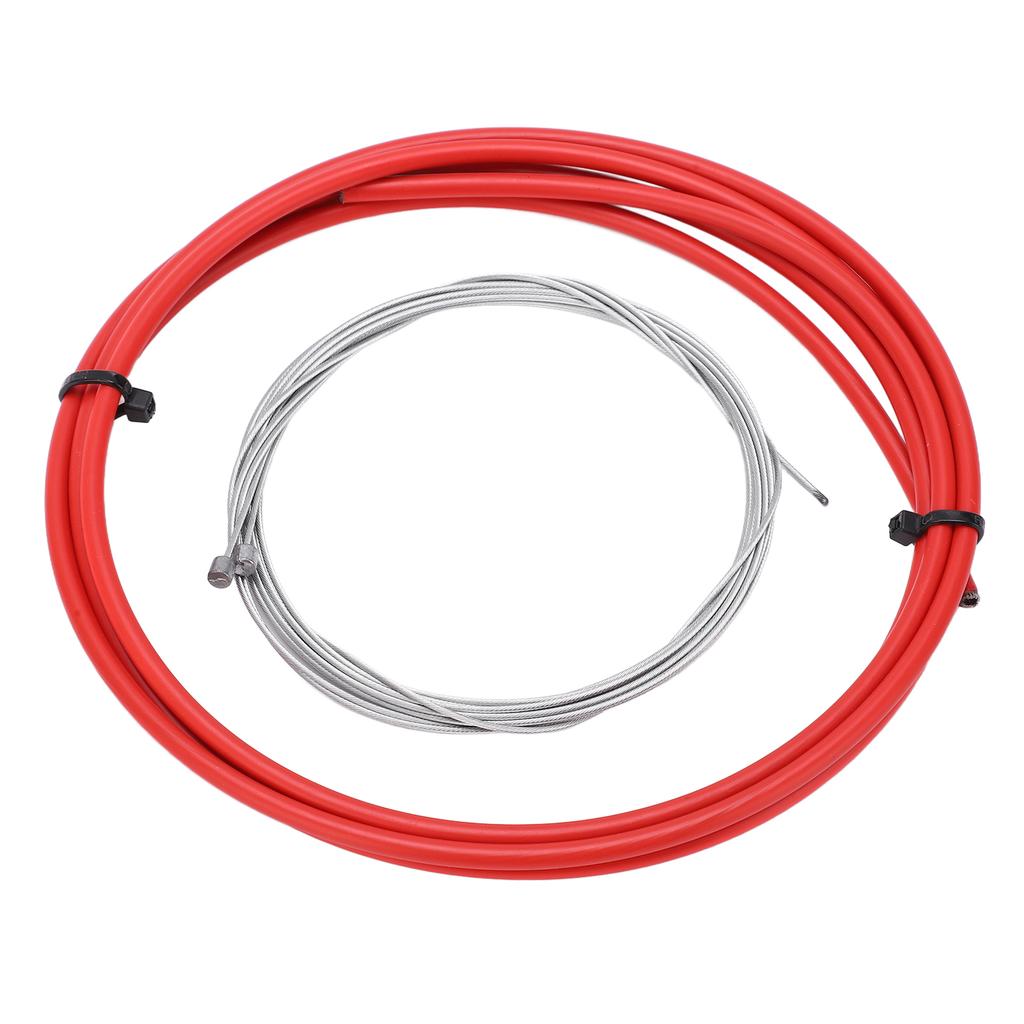 Bicycle Shifting Line Tube General Bicycle Inner Cable Core Road Mountain Shifting Replacement Cable KitRed